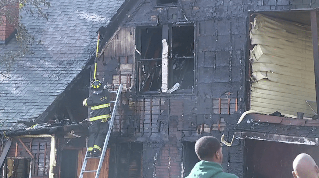 FIREFIGHTER INJURED AFTER FALL INTO BASEMENT AT HOUSE FIRE OHIO