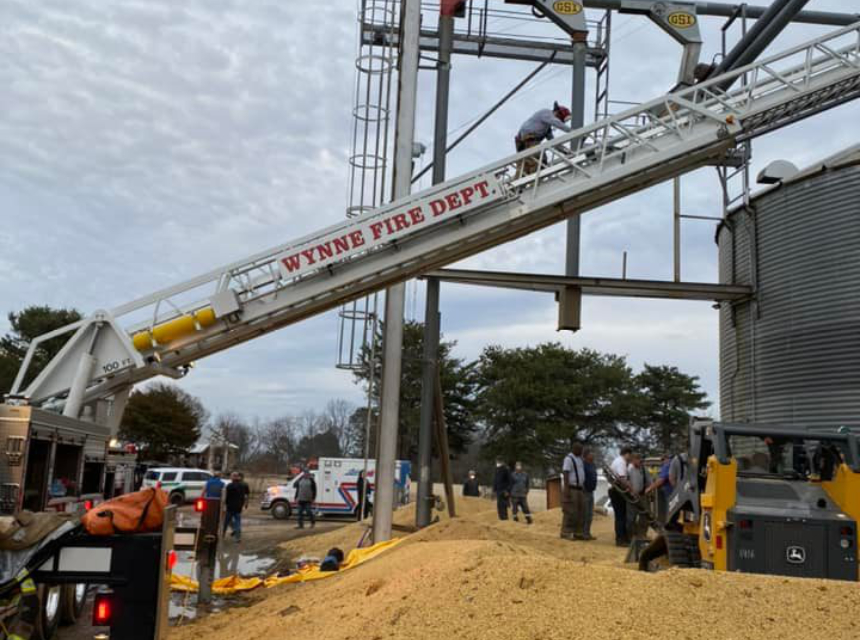 Brinkley (AR) Grain Bin Accident Kills Man, FiveHour Rescue Attempt