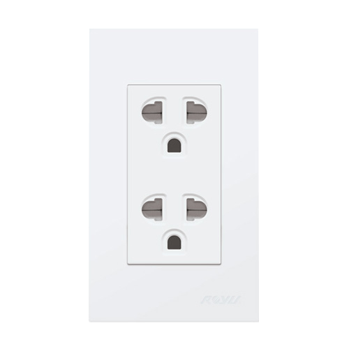 Duplex Universal Outlet with Ground Firefly Electric and Lighting Corporation