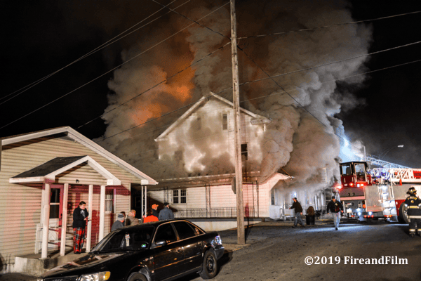 3Alarm fire in Ashland, PA March 24, 2019