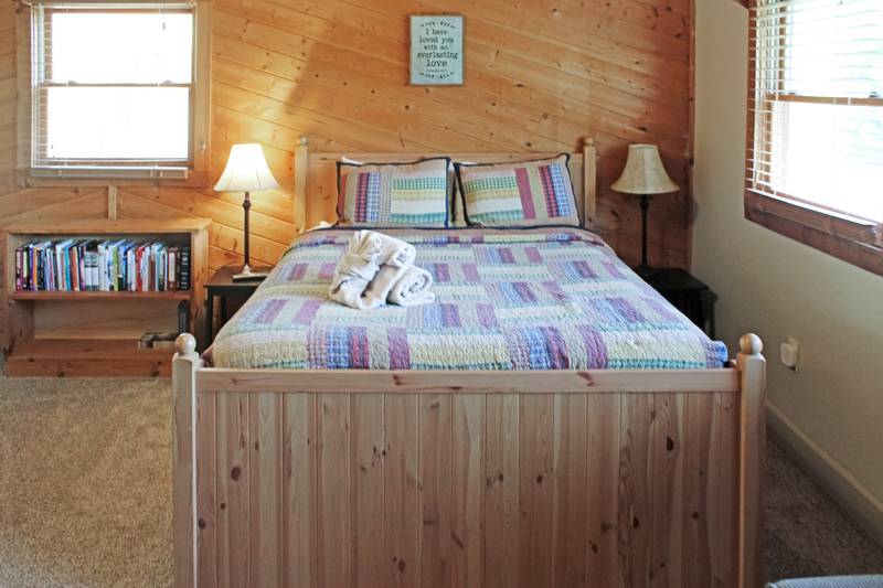 Pigeon One Bedroom Plus Loft Cabin Rental Pool Table Foosball