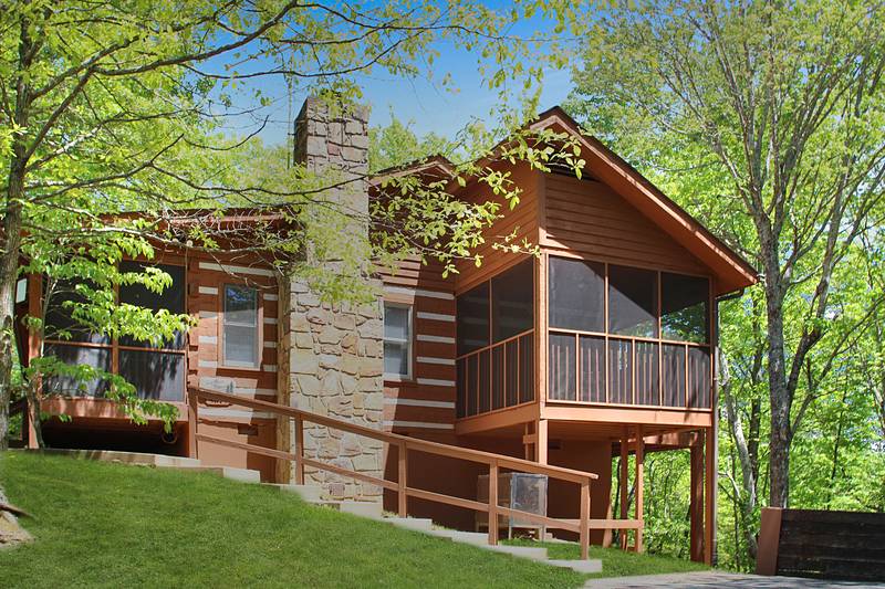 Shagbark 103 Luxury log cabin in Pigeon Tennessee with hot tubview