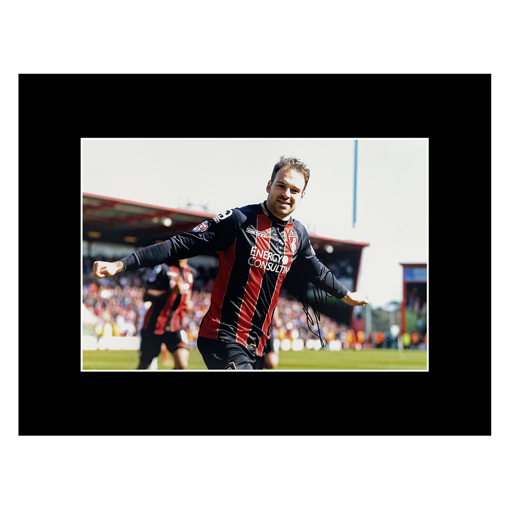 Signed Brett Pitman Photo Display 16x12 AFC Bournemouth Icon