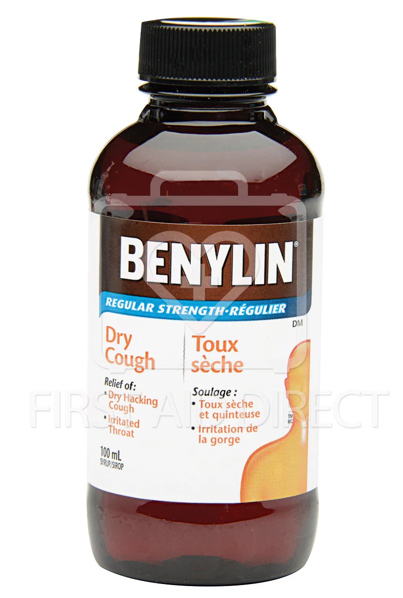 BENYLIN DM DRY COUGH SYRUP 100 mL/BOTTLE First Aid Direct