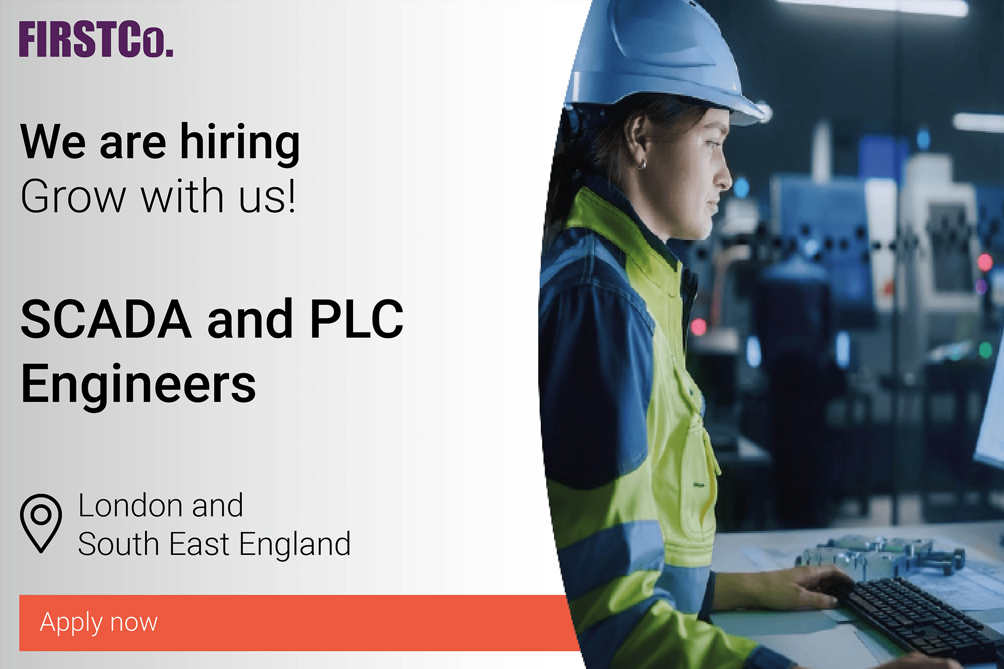 We’re currently looking for a range of SCADA and PLC Engineers! Firstco