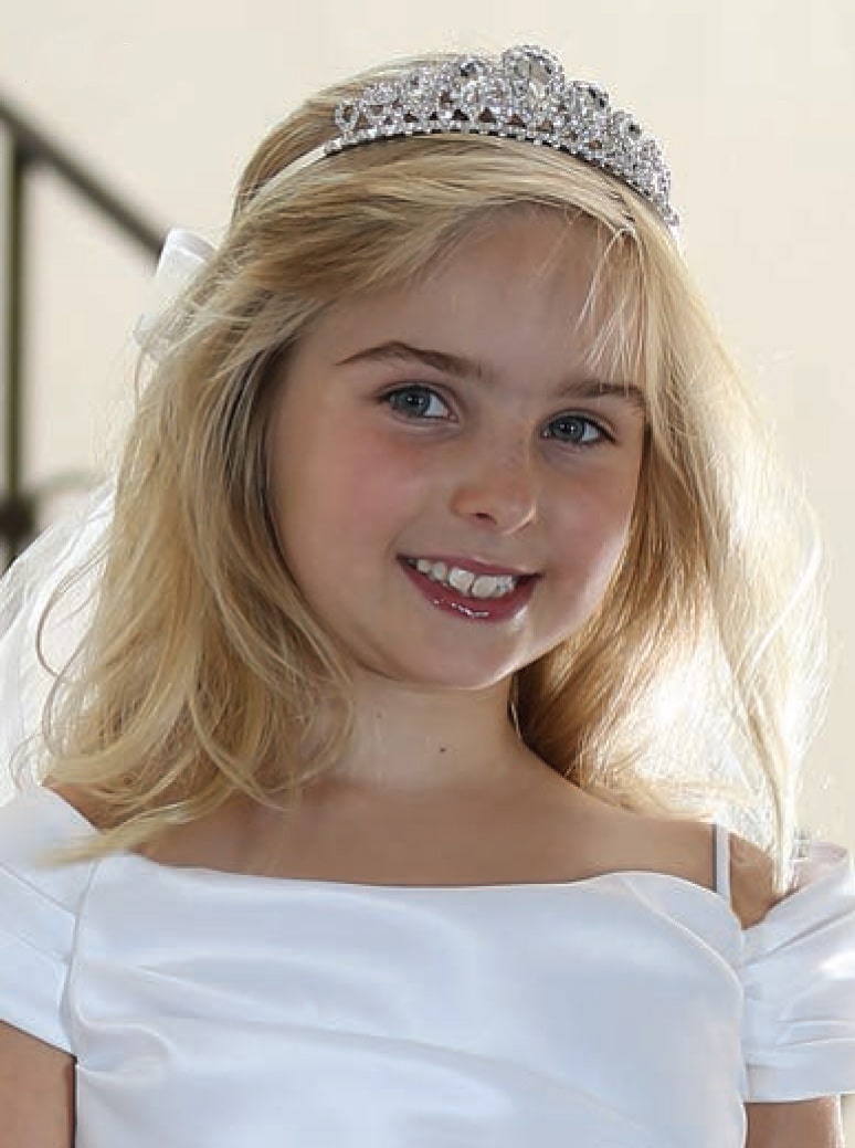 First Communion Rhinestone Crown Tiara Veil First Communion Veils for