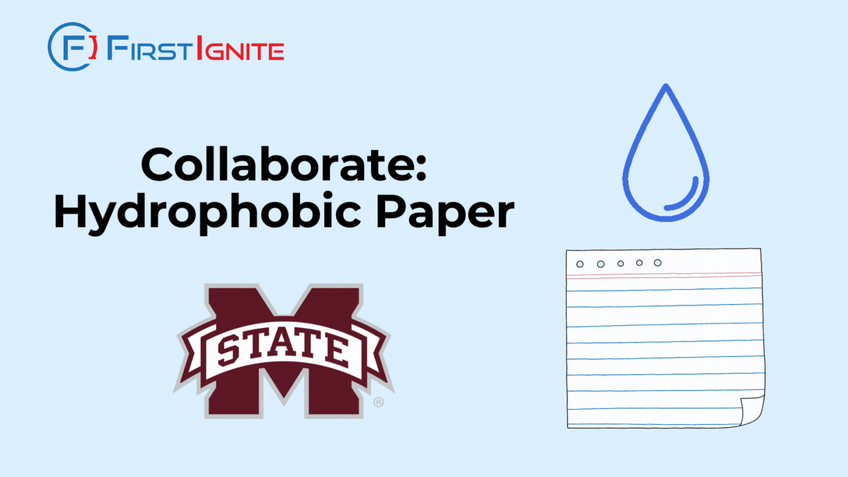 Collaborate Hydrophobic Paper FirstIgnite