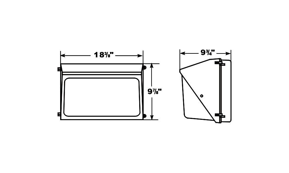Wall Pack Lights Dimensions Shelly Lighting