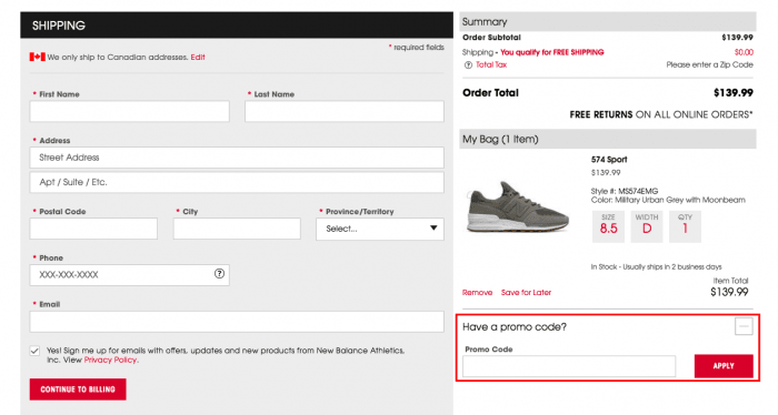 New Balance Canada Coupon Codes and Discount Deals 2021 FirstOrderCode