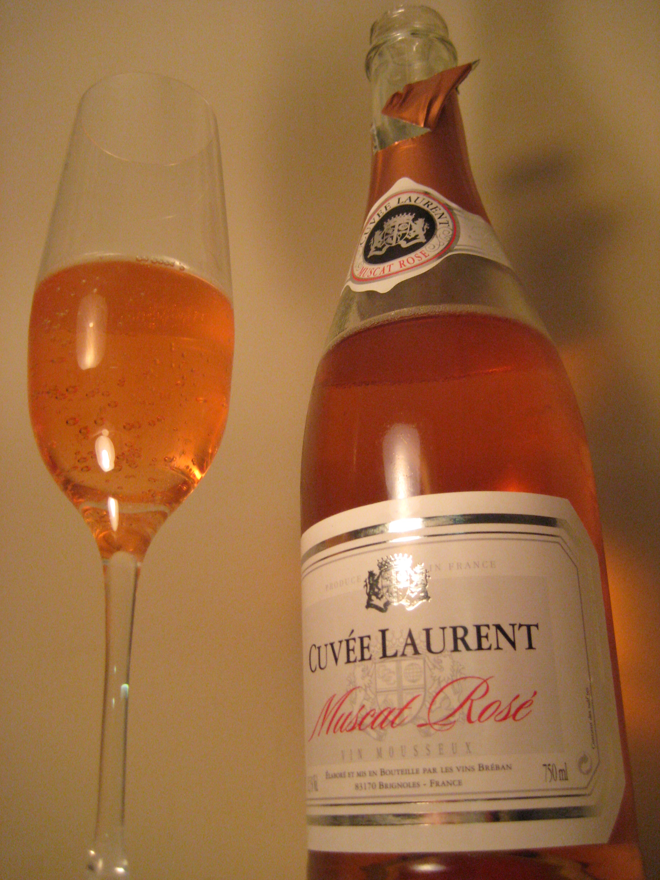 Cuvée Laurent Muscat Rosé FIrst Pour Wine