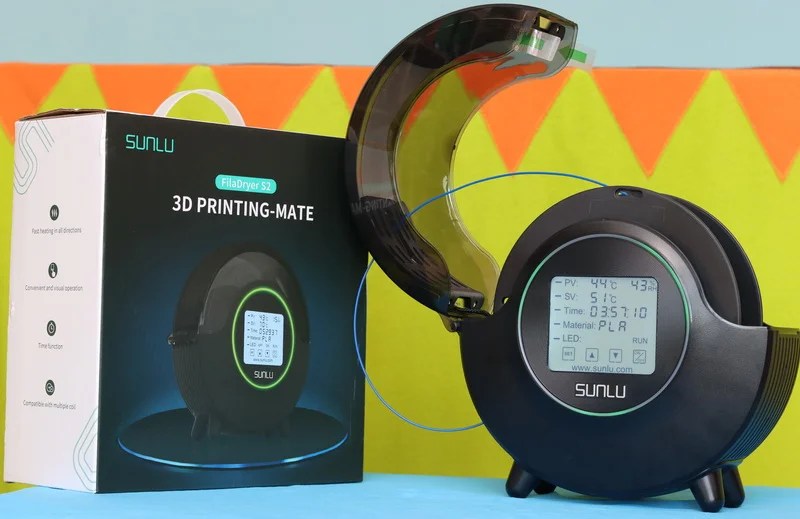 SUNLU S2 Filament Dryer: Moistureless 360° Surround Heating - First