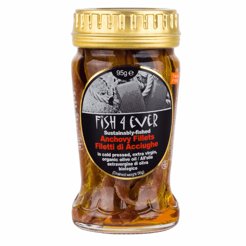 Fish4Ever Anchovies in Organic Olive Oil 95g First Ray