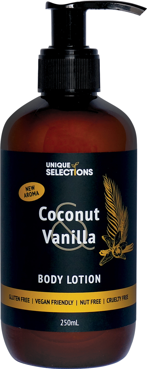 Unique Selections Coconut & Vanilla Body Lotion 250ml First Ray