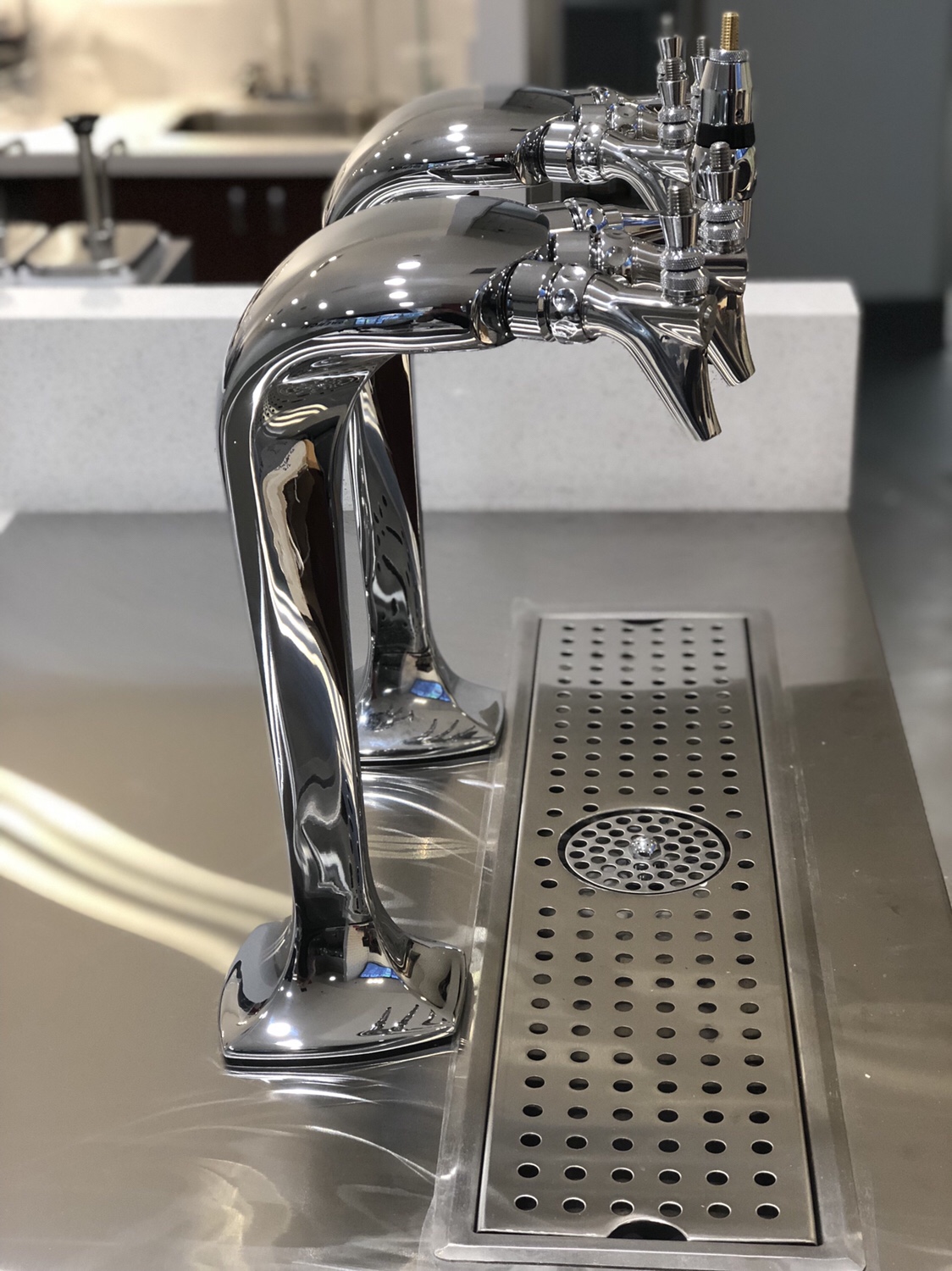Custom tap system installation for Drnk Coffee in Los Angeles, CA