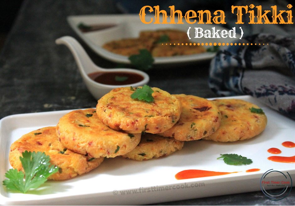 Baked Chenna Tikkis Baked Cottage Cheese Patties First Timer Cook
