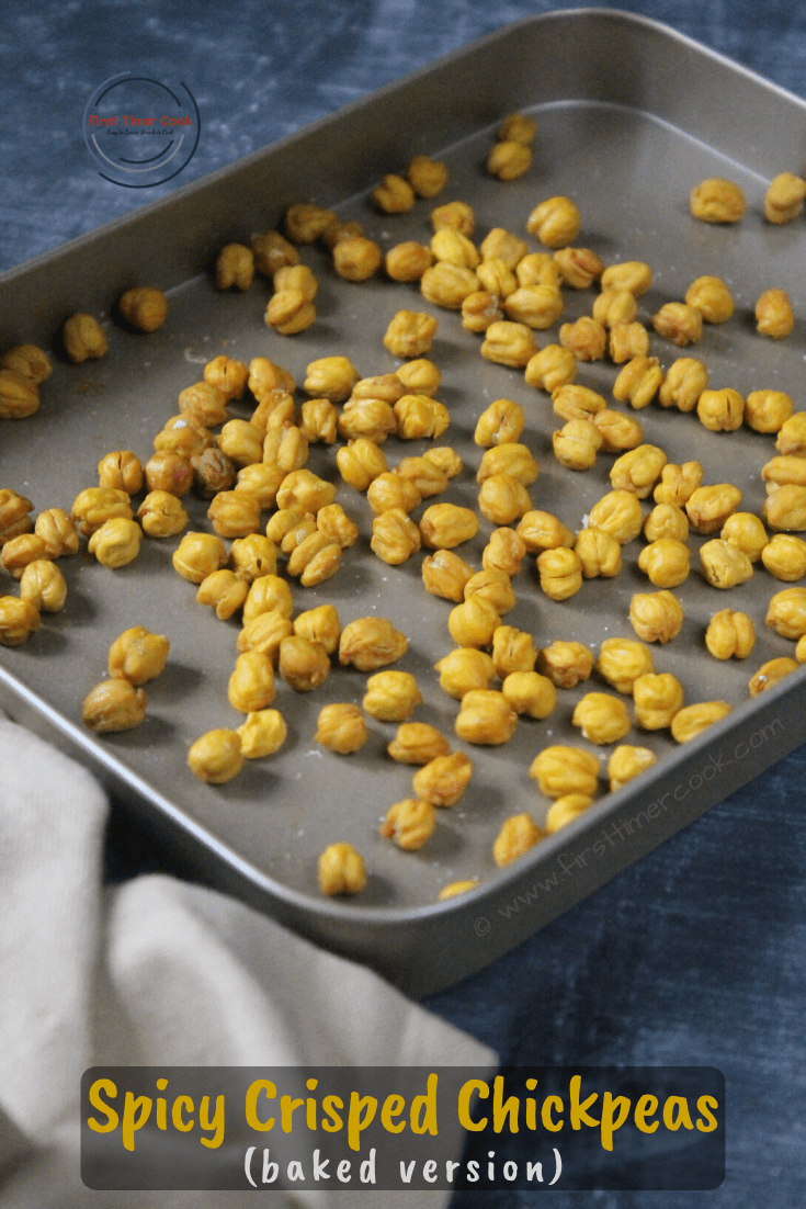 Spicy Crisped Chickpeas (baked version) VEGAN & GLUTEN FREE First