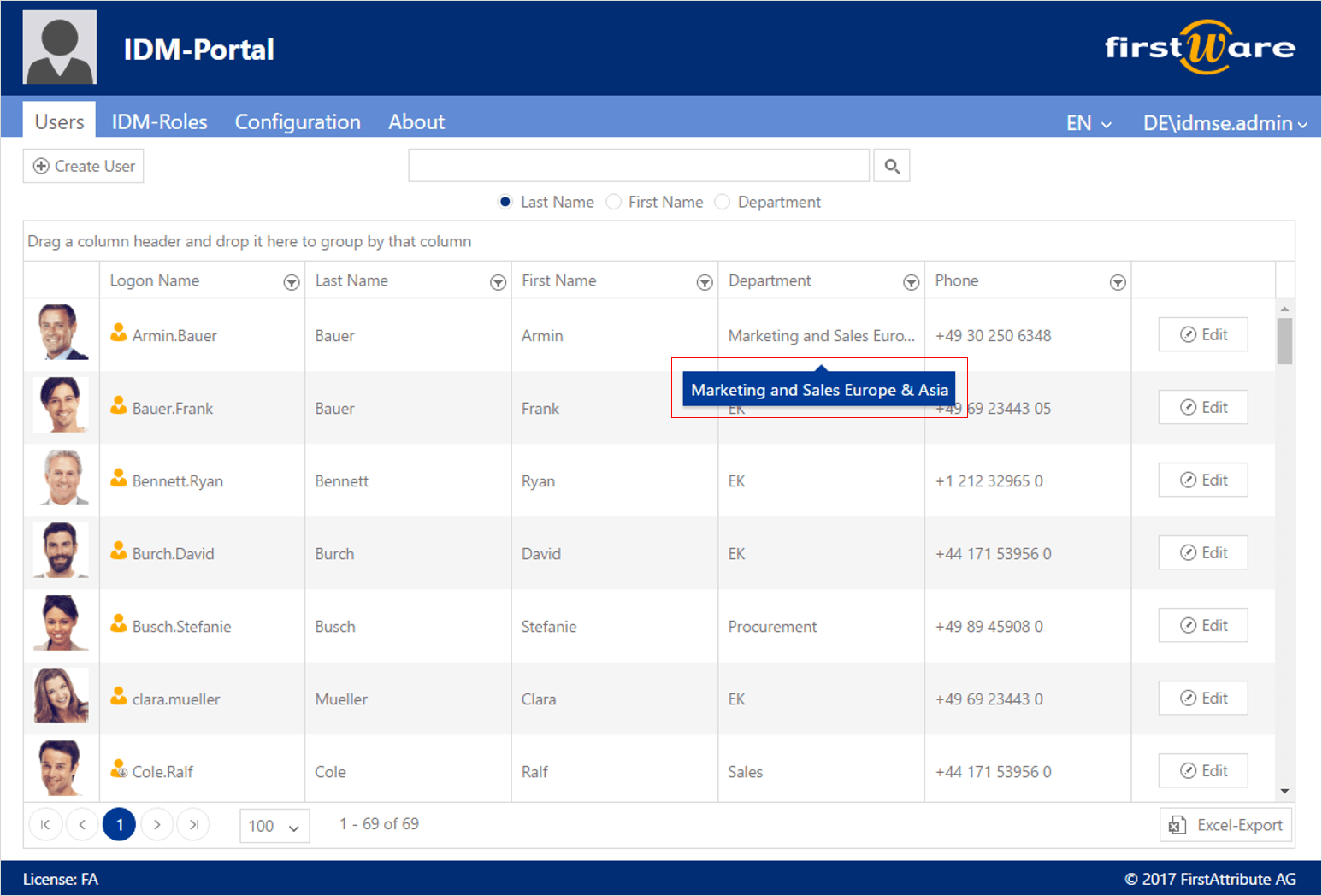 FirstWare IDMPortal 2017.1 SmartEdition Update FirstWare IDMPortal