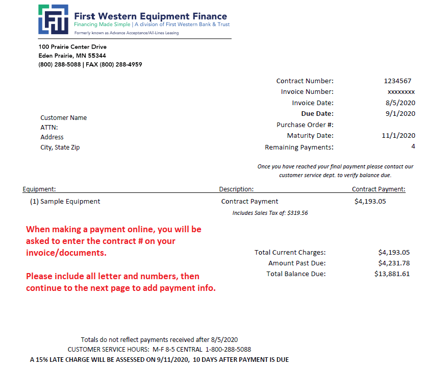 FWEFinvoiceCapture First Western Equipment Finance