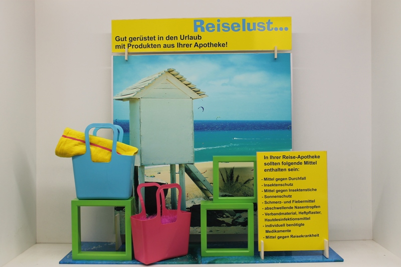 SchaufensterDekorationen und Werbegestaltung für Apotheken