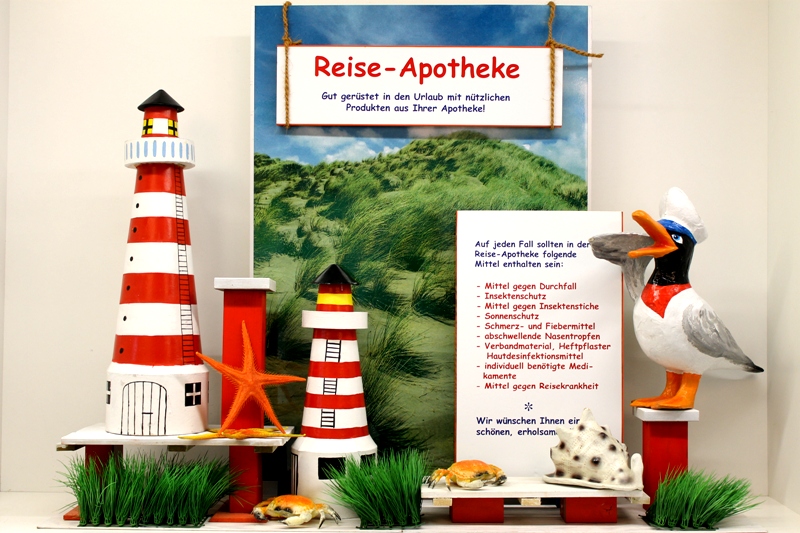 SchaufensterDekorationen und Werbegestaltung für Apotheken