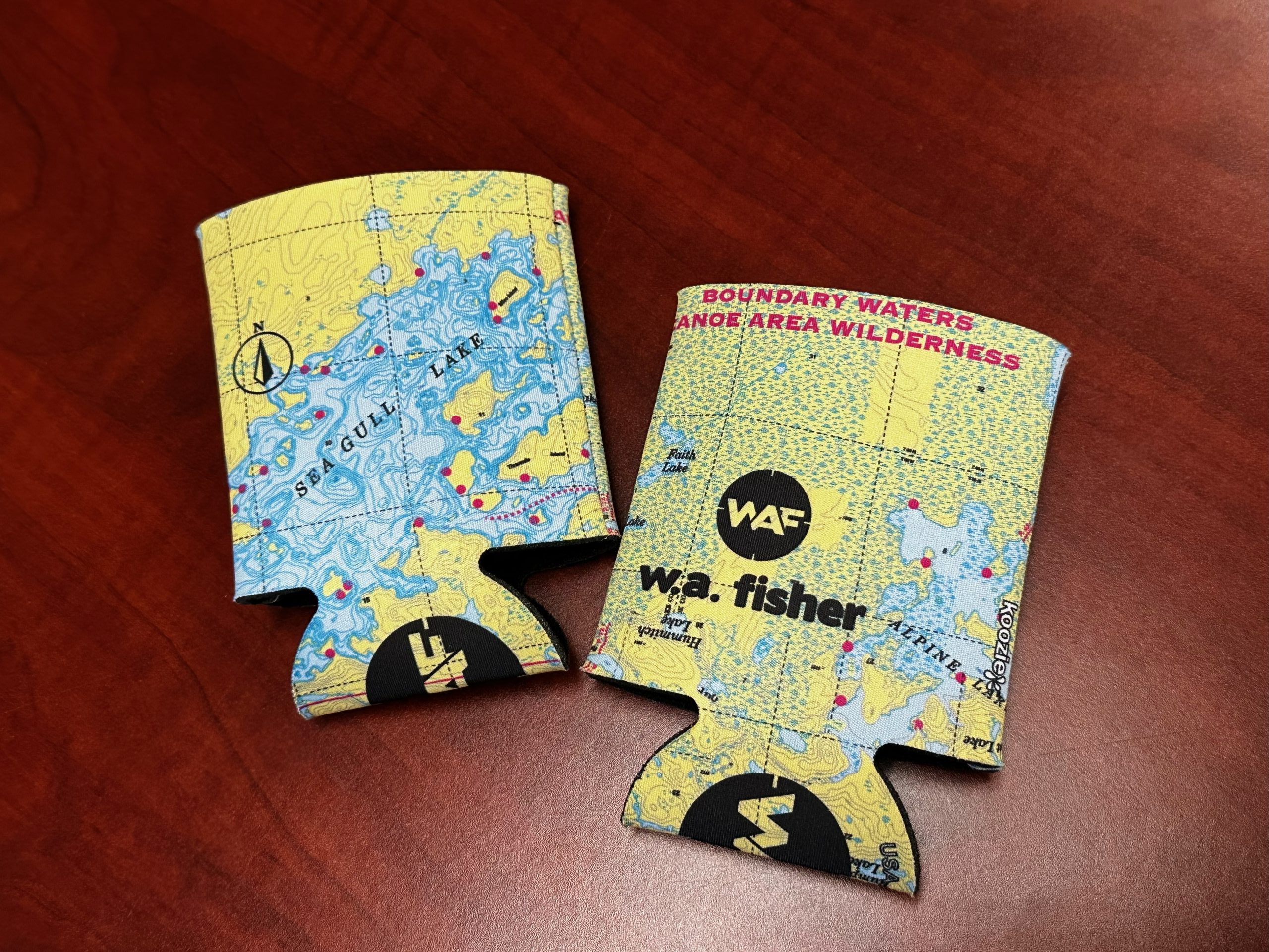 Koozies Fisher Maps