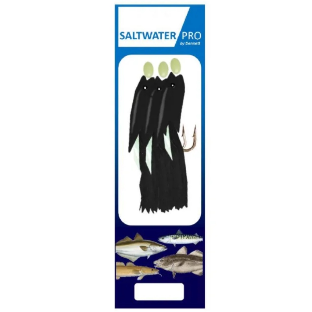 Saltwater Pro 3 Hook Jumbo Hokkai Rig Fishing Tackle and Bait