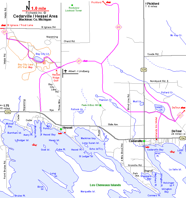 Cedarville / Hessel Michigan, Lodging, Motels, Hotels, B & B, Michigan