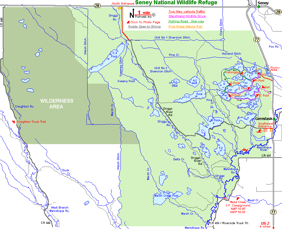 Seney National Wildlife Refuge Schoolcraft County Michigan Fishing