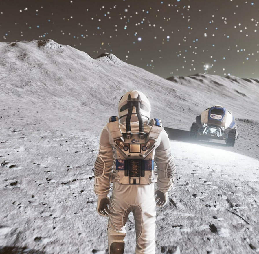 Deliver Us The Moon Screenshot - Astronaut and Rover
