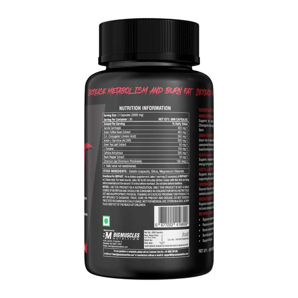 Bigmuscles Ripfast Fat Burner FITKART