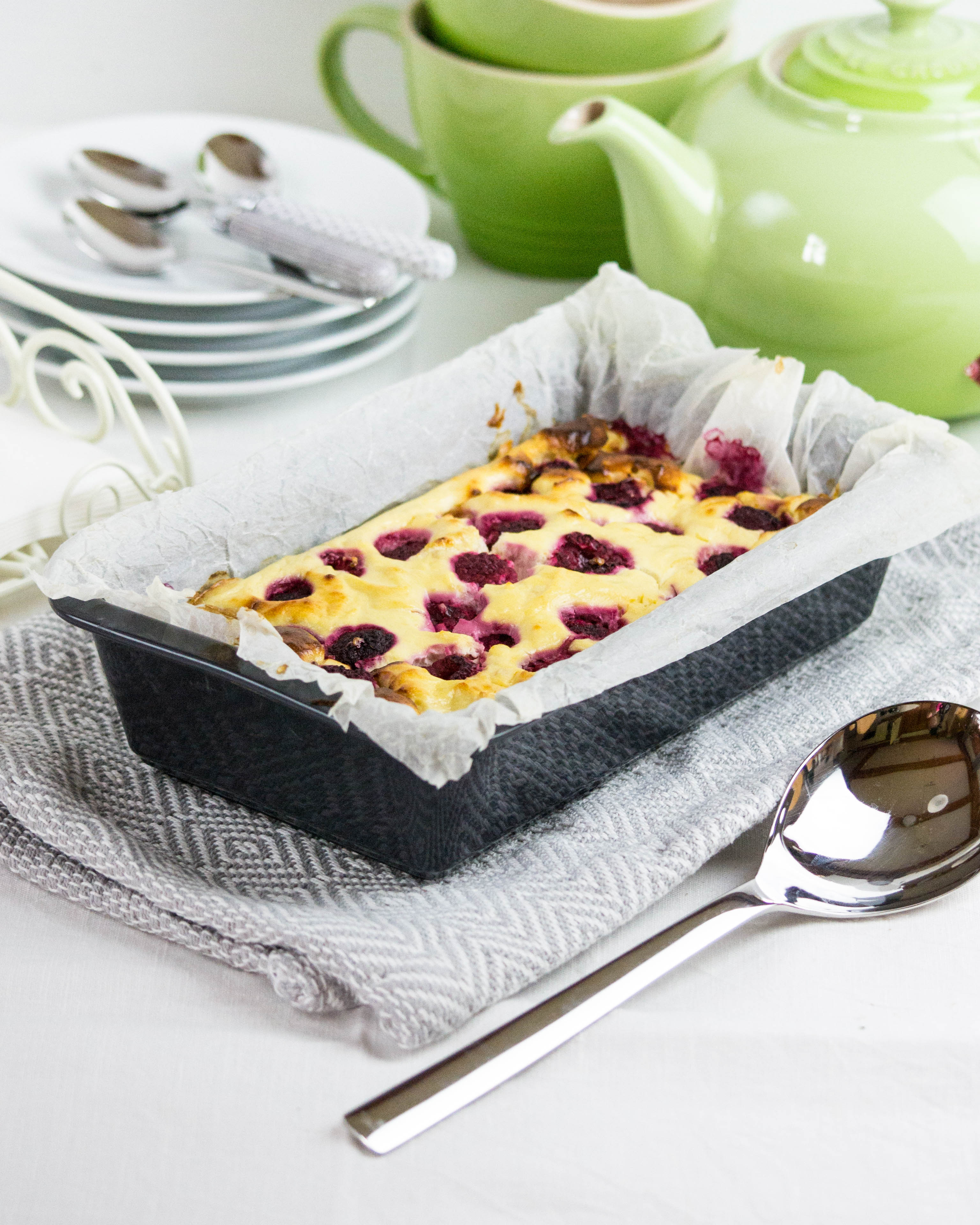 Quarkauflauf mit Himbeeren LowFat Rezept Fit mit Pascal