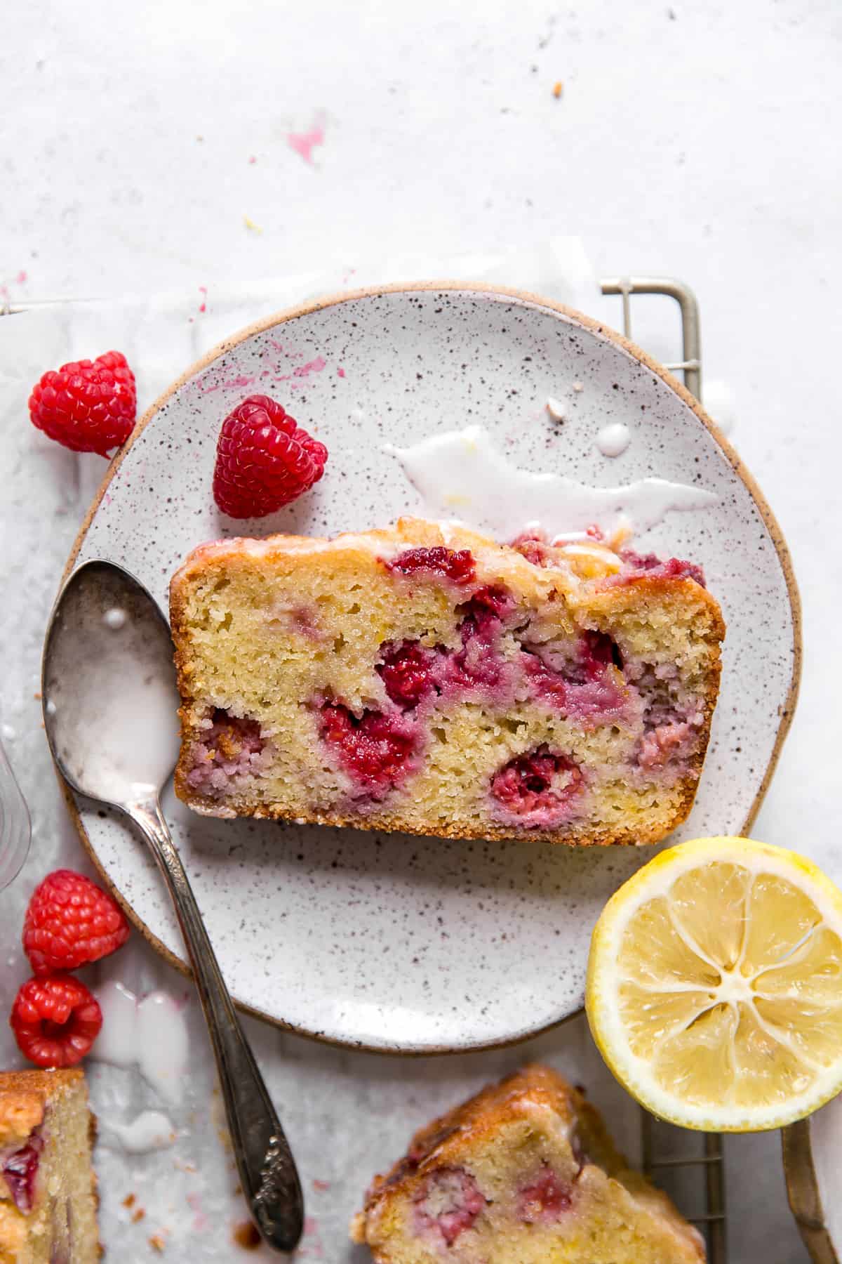 Healthy Lemon Raspberry Bread {gluten free} • Fit Mitten Kitchen