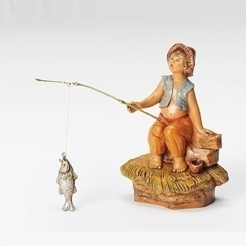 Fontanini Jada Little Boy Fishing Nativity Figurine Fitzula's Gift Shop