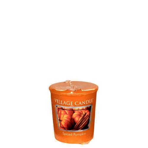 Village Candle Spiced Pumpkin Wraped Votive Fitzula's Gift Shop
