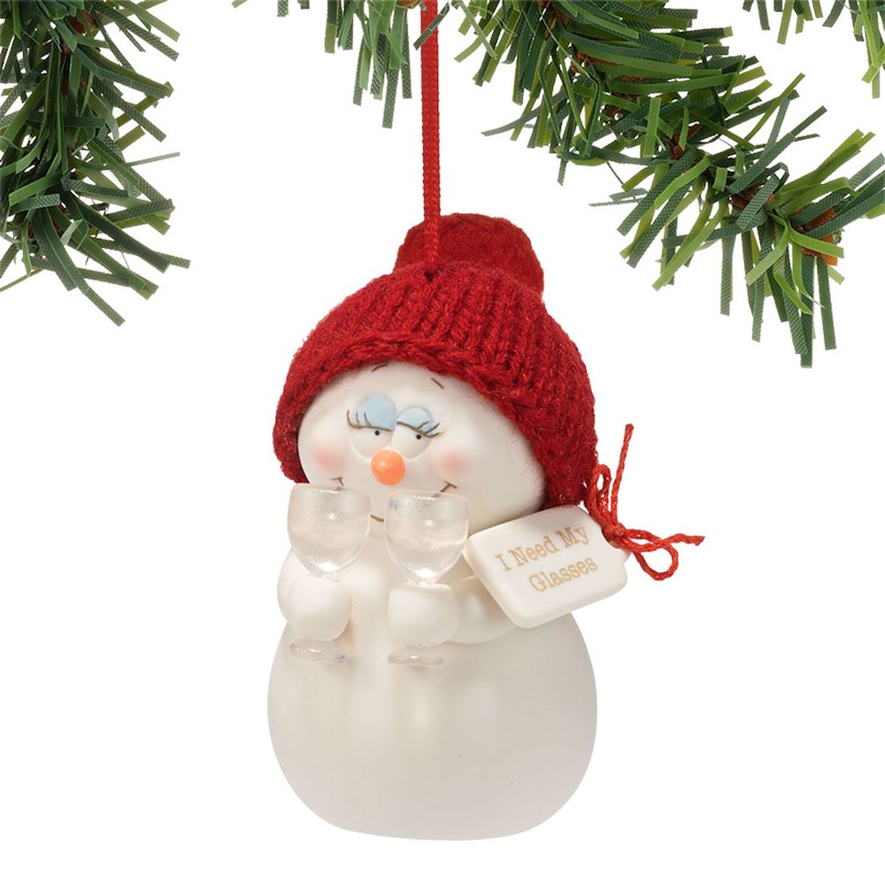 Fitzula's Gift Shop Snowpinions I Need My Glasses Ornament