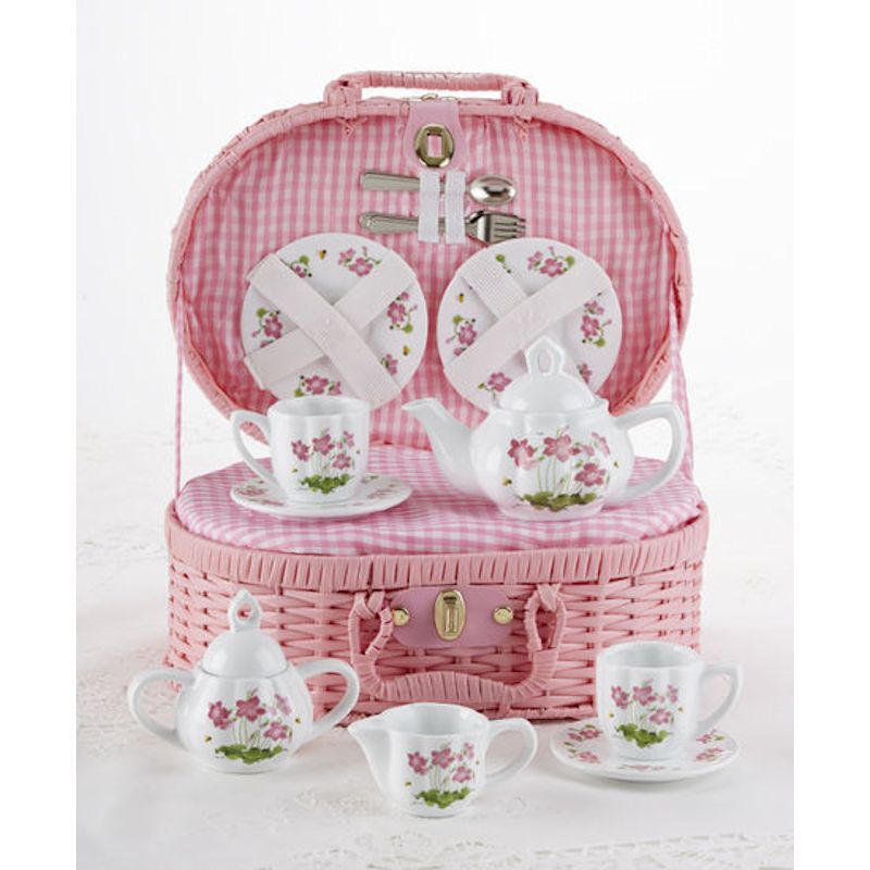 Delton Pink Flower Children's Tea Set Fitzula's Gift Shop