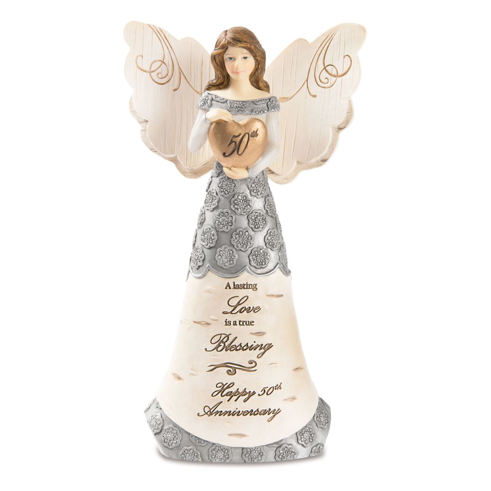 Fitzula's Gift Shop Pavilion Gift Elements 50th Anniversary 6" Angel