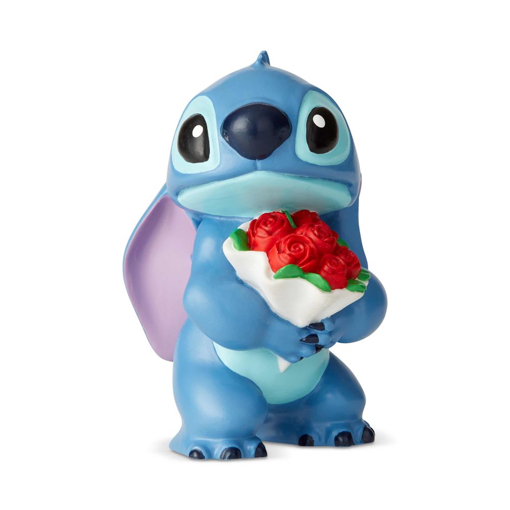 Fitzula's Gift Shop Disney Showcase Stitch with Flowers Mini Figurine