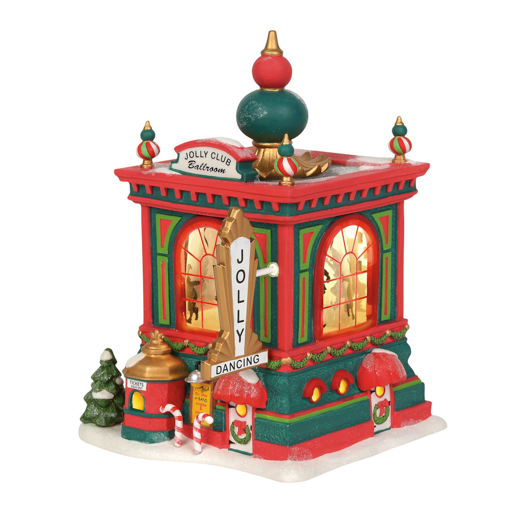 Department 56 North Pole Series Jolly Club Ballroom Lighted Building