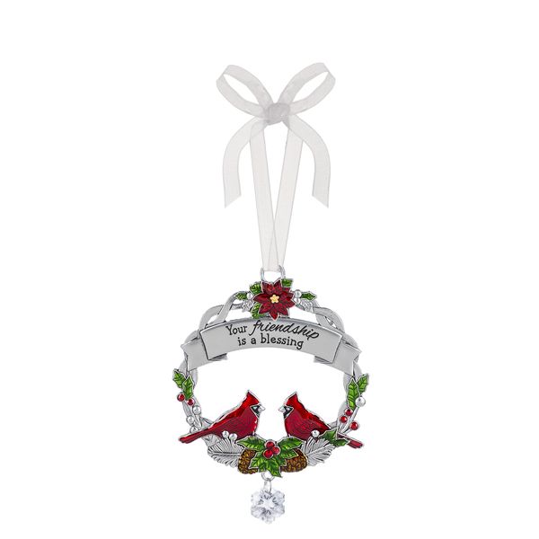 Ganz Christmas Cardinal Ornament Your Friendship Is A Blessing