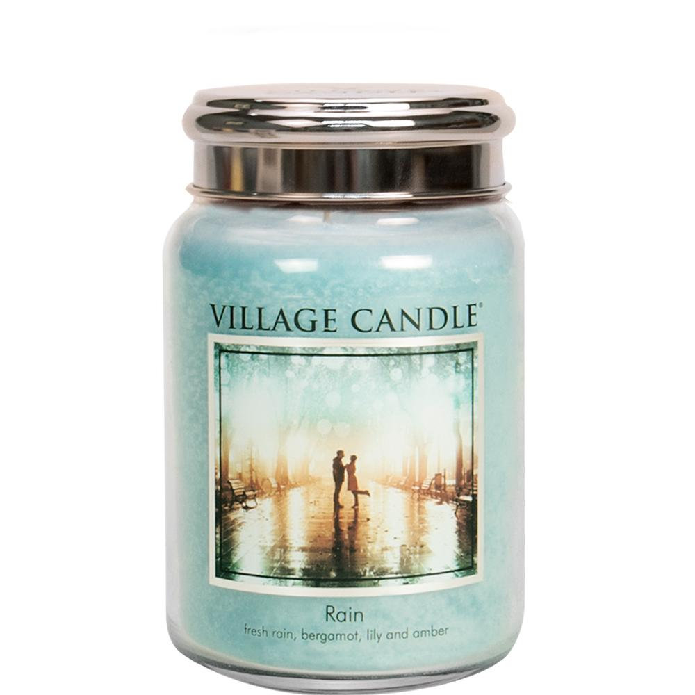Village Candle Rain Large Metal Lid Apothecary Candle Fitzula's Gift Shop