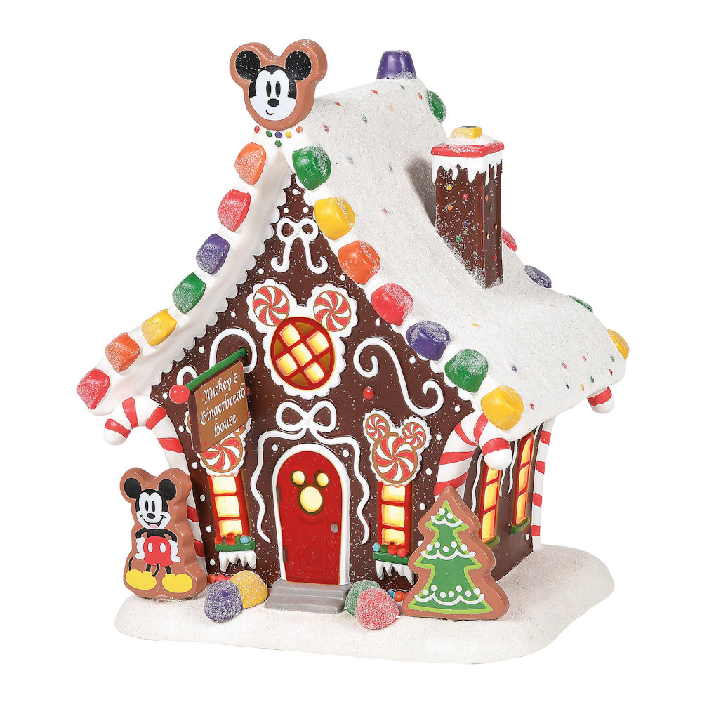 Department 56 Disney Village Mickey's Gingerbread House Fitzula's Gift