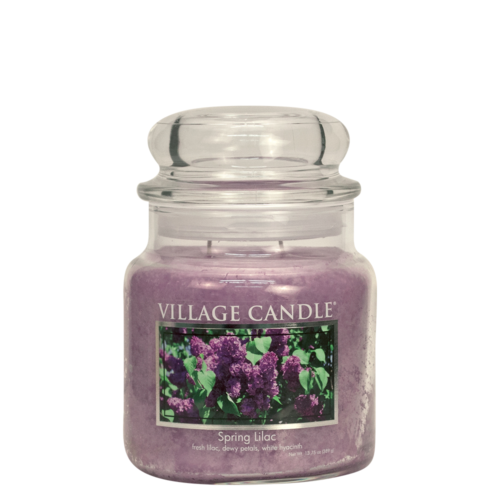 Fitzula's Gift Shop Village Candle Spring Lilac Medium Apothecary Candle