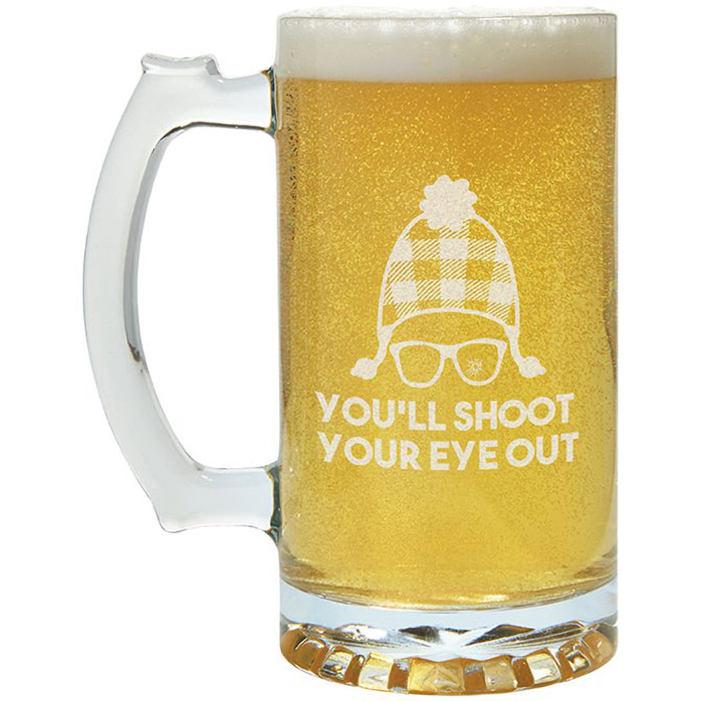 Fitzula's Gift Shop Carson Home Accents "Shoot Your Eye Out" 26.5oz Beer Mug