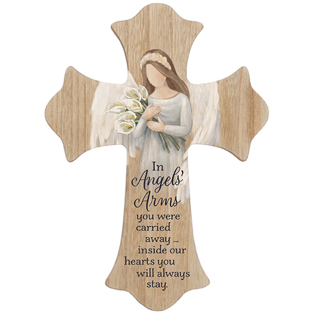 Carson Home Accents Angels' Arms Wall Cross Fitzula's Gift Shop