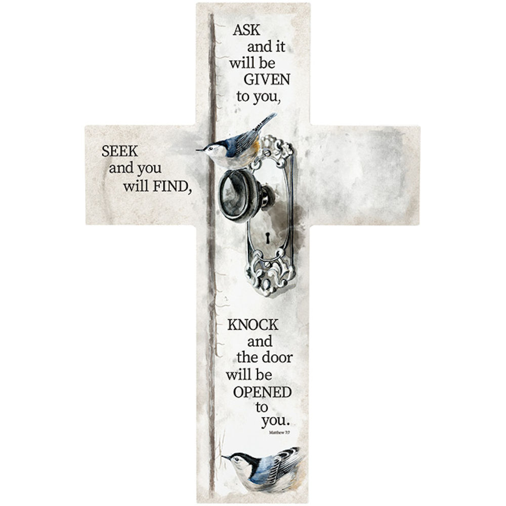 Fitzula's Gift Shop Carson Home Accents Ask, Seek, Knock Wall Cross