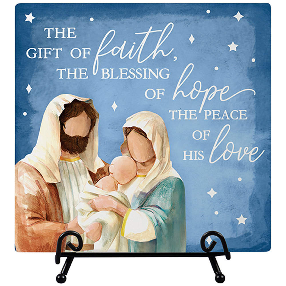 Fitzula's Gift Shop Carson Home Accents "Gift of Faith" Easel Plaque