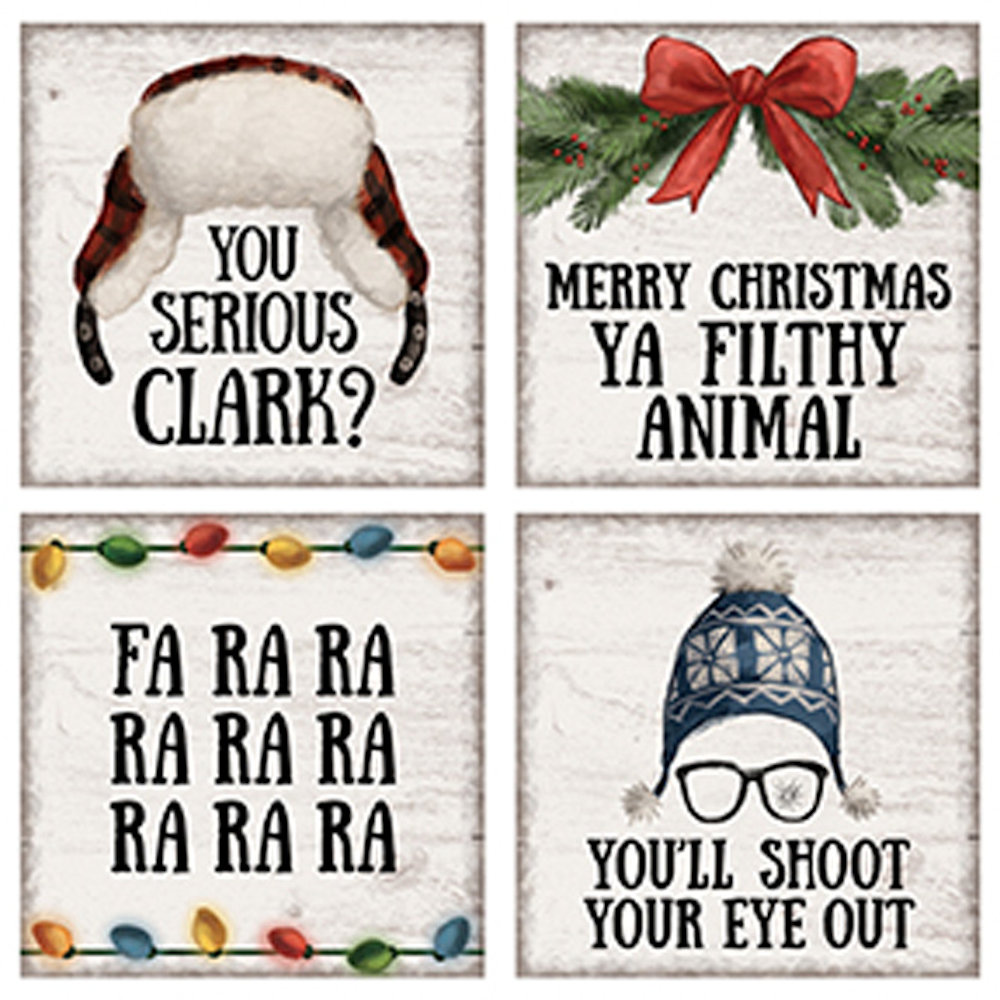 Fitzula's Gift Shop Carson Home Accents Funny Christmas Square House