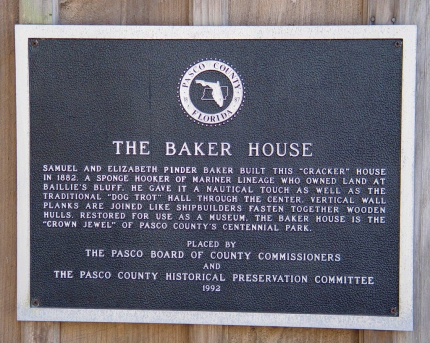 The Baker House, Pasco County, Florida