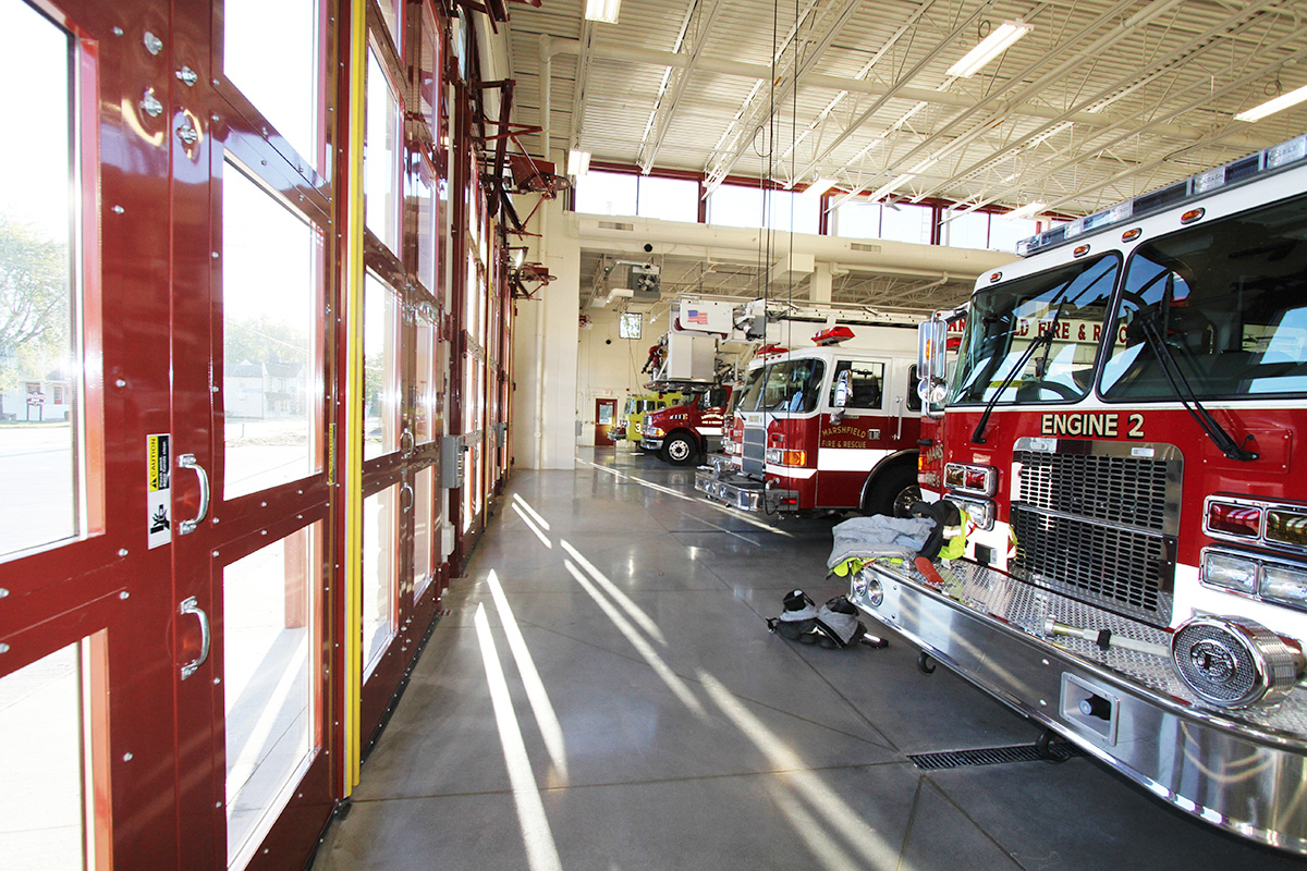Marshfield Fire Station Wendel Five Bugles Design